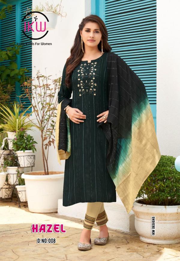 Ikw Hazel Vol 1 Viscose Designer Readymade Suit